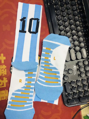 Professional soccer socks Training socks Star number football socks sports socks Men's socks Football socks Middle tube socks