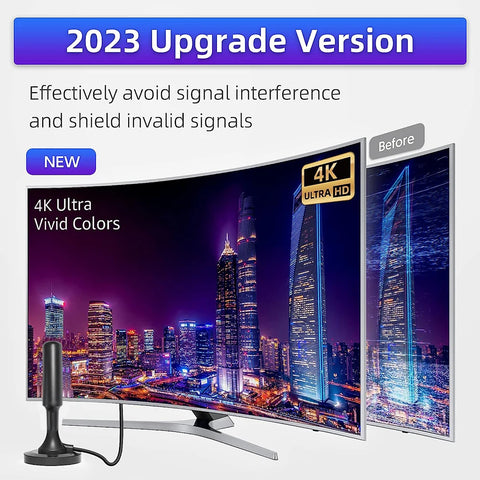 Digital TV Antenna Hd External Internal Magnetic Base With Magnet Television Tv for Living Room-Fast Delivery for All TV