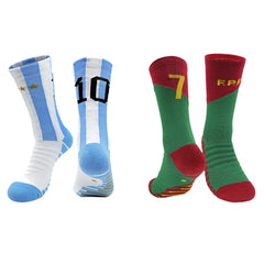 Professional soccer socks Training socks Star number football socks sports socks Men's socks Football socks Middle tube socks