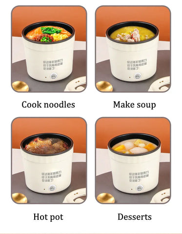 Home Student Dormitory Small Electric Cooker Electric Cooker Multifunctional Electric Cooker Small Mini Instant Noodles Pot