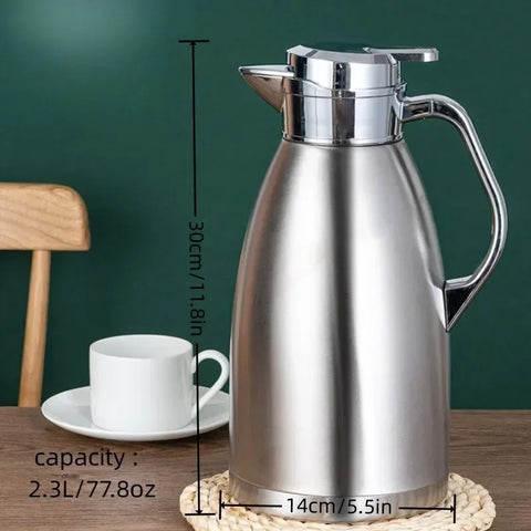 SUS304 stainless steel Roman kettle Vacuum insulated kettle Coffee kettle Household kettle Large capacity teapot camping kettle
