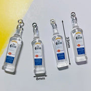 10Pcs Drink Alcohol Wine Bottle Charms for Pendant Jewelry