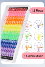 winky beauty Colorful 120pcs Cluster Lashes 40D Segmented Beam Natural D Curl Individual Mink Eyelashes Makeup Supplies at home