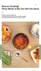 1.8l Multifunctional Cooker Hot Pot Multifunctional Student Dormitory Electric Electric Cooking Noodles Home Pot Stainless Steel