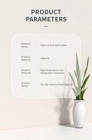 Non-stick Rectangular Air Fryer Basket Easy Clean Air Fryer Silicone Pot Air Fryer Basket Suitable for Air Fryer