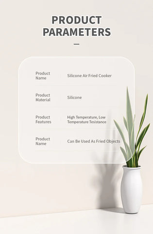 Non-stick Rectangular Air Fryer Basket Easy Clean Air Fryer Silicone Pot Air Fryer Basket Suitable for Air Fryer