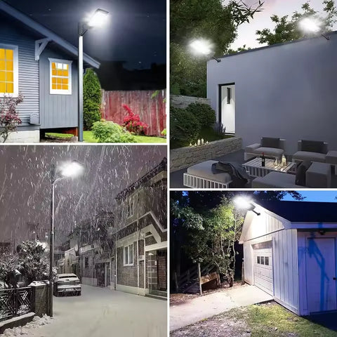 10000W Outdoor Solar Lamp Ultra Powerful Solar Outdoor Lights 320° Wide Range Lighting Brightness Adjustable Street Spotlights