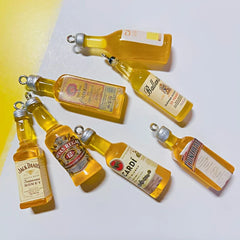 10Pcs Drink Alcohol Wine Bottle Charms for Pendant Jewelry