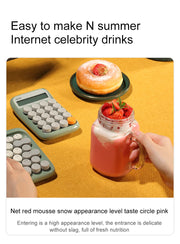 Portable Juicer Cup Smoothie Blender 6 Blade Blender Bottle  Household Fruit Juicer Cup USB Rechargeable Juicer Kitchen Tool