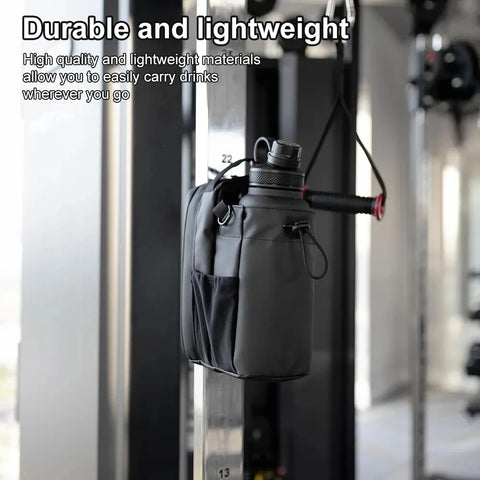 Magnetic Gym Bag Large Capacity Magnetic Carrier Bag With Phone Pocket Portable Gym Water Bottle Pouch Gym Accessories Organizer