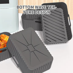 Non-stick Rectangular Air Fryer Basket Easy Clean Air Fryer Silicone Pot Air Fryer Basket Suitable for Air Fryer