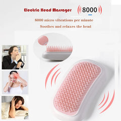 Electric Head Massager Scalp Vibration Brush Hair Massager Comb Anxiety Physiotherapy Apparatus Scalp Massager masajeador