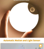 LED Night  Lights Intelligent Human Induction Cabinet Light USB Charging Emergency Automatic Lighting Bedside Home Wardrobe Lamp