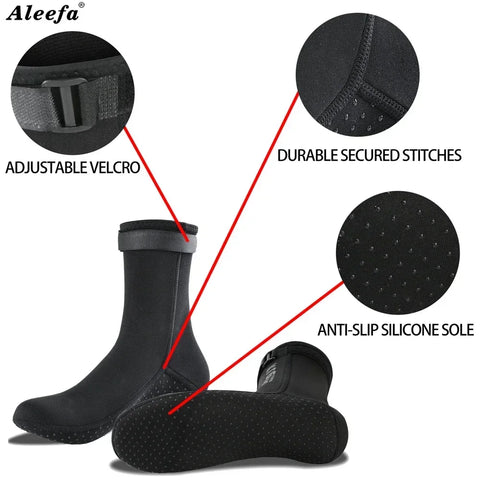 Neoprene Socks 3mm for Swimming Diving Sup Socks, Rubber Sole Socks Non-Slip,Swim socks,Surf Board socks,Water proof socks
