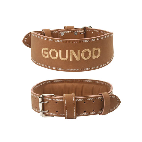 1PC GOUNOD Matt PU Sports Belt Fitness Squat Deadlift Weightlifting Belt Fitness Protection