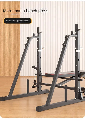 Men's Fitness Equipment, Multifunctional Weightlifting Bed Supplies, Foldable Bench Press, Household Weightlifting Machine