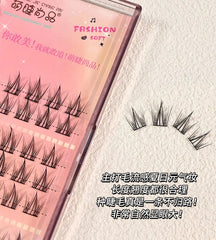Fashion South Korean Girl Group False Eyelashes Natural Curling Comic Novice Single Cluster Section Lashes makeup beauty tool