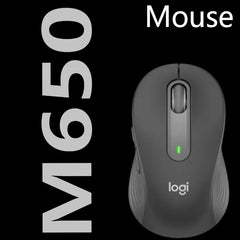 Logitech M650 Wireless Mouse，Smart ScrolWheel Multi-Platform Compatibility Silent Design Made From Eco-Friendly Materials.