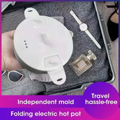 Foldable Electric Cooker Mini Multifunction Hot Pot Food Steamer Cooking Machine for Dormitory NoodleCooker   multi cooker