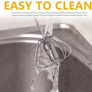 10/12/14inch Stainless Steel Semi Automatic Whisk Blender for Home -Versatile Tool for Egg Beater, Milk Frother, Hand Push Whisk