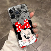 Clear Cover Case for iPhone 11 12 Pro Max 14 15 16 Plus Disney Minnie Mickey Cool
