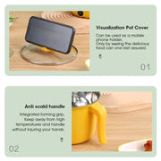 1.8l Multifunctional Cooker Hot Pot Multifunctional Student Dormitory Electric Electric Cooking Noodles Home Pot Stainless Steel