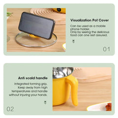 1.8l Multifunctional Cooker Hot Pot Multifunctional Student Dormitory Electric Electric Cooking Noodles Home Pot Stainless Steel