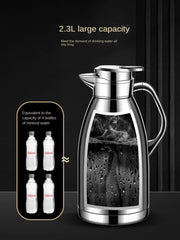 SUS304 stainless steel Roman kettle Vacuum insulated kettle Coffee kettle Household kettle Large capacity teapot camping kettle