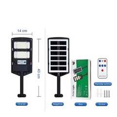 500000LM 1000W Outdoor Solar Light With Motion Sensor Solar Charging Garden Lamp Super Bright LED Solar Lighting For Street Yard