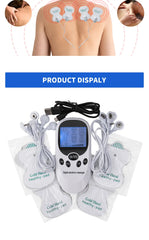 Digital TENS Machine EMS Massager Electric Pulse Muscle Stimulator for Back Neck Electrode Massage Pads Convenient Use at Home