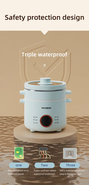 2.0L Rice Cooker Multifunctional Household Porridge Cooking Rice Cooker With Steamer Double Layer Non-Stick Electric Cooker 220V