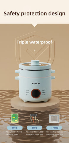 2.0L Rice Cooker Multifunctional Household Porridge Cooking Rice Cooker With Steamer Double Layer Non-Stick Electric Cooker 220V