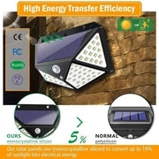 100 LED Solar Wall Lights Waterproof Outdoor Solar Lamp Wireless Solar Powered Sunlight Street Light for Garden Decoration