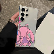 Clear Cover Case for Samsung Galaxy S22 Plus S25 S21 S20 FE S24 S23 Ultra Disney Stitch Angle Lover