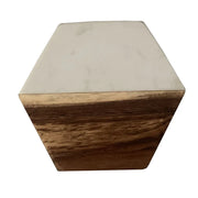 Marble Wood Coasters Set, Hexagon Geometric Coasters,