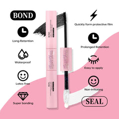 DIY Lashes Extension Kit Eyelashes 200 PCS Clusters Lash Bond and Seal Makeup Tools for Gluing  Lashes Gluing Glue  Accessories