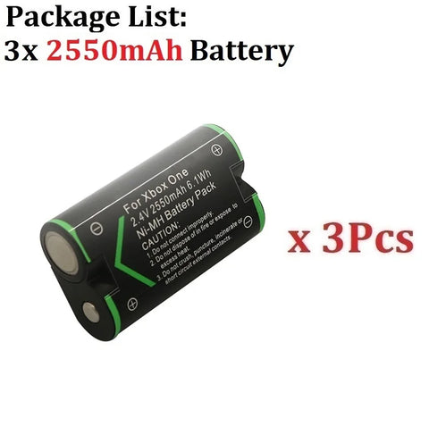 2550mah battery For Xbox One For Xbox One X / Xbox One S / Xbox One Elite Wireless controller battery for Xbox gamepads