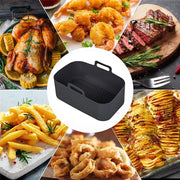 Silicone Pot Air Fryer Liners for Ninjas Dual Air Fryer, Reusable Double Silicone Air Fryer Liner, Air Fryer Accessories Air Fry