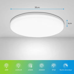 Round LED Ceiling Light Modern Home Decorative Ceiling Lighting Fixture 18/24/36/48W Living Room Bedroom Indoor Kitchen Lighting