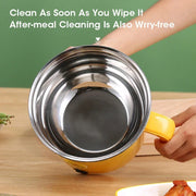 1.8l Multifunctional Cooker Hot Pot Multifunctional Student Dormitory Electric Electric Cooking Noodles Home Pot Stainless Steel