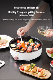 Electric MultiCooker Electric Frying Pan 220V Househould Barbecue Fried Steak Fish Omelette Frying Pan Non-stick Cooking Machine