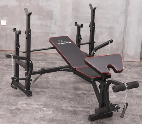 Men's Fitness Equipment, Multifunctional Weightlifting Bed Supplies, Foldable Bench Press, Household Weightlifting Machine