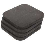 4 Pcs Shock Absorbing Pad Treadmill Mat Exercise Equipment Mat Rubber Gym Flooring Pads Under Treadmill Workout Pads Yoga Mats