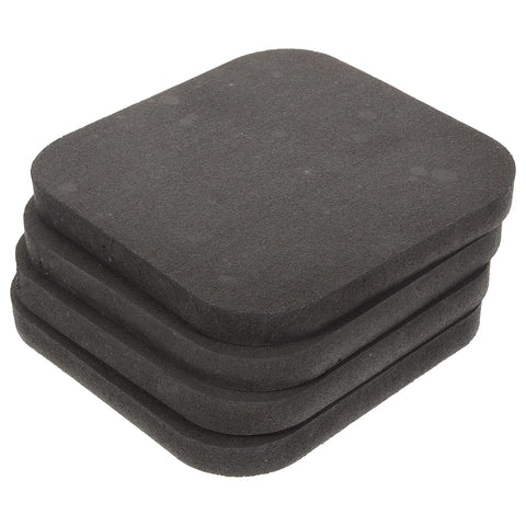 4 Pcs Shock Absorbing Pad Treadmill Mat Exercise Equipment Mat Rubber Gym Flooring Pads Under Treadmill Workout Pads Yoga Mats