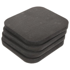 4 Pcs Shock Absorbing Pad Treadmill Mat Exercise Equipment Mat Rubber Gym Flooring Pads Under Treadmill Workout Pads Yoga Mats