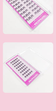 Self Adhesive Bottom Lashes No Glue Needed Reusable Under Eyelash Korean / Makeup DIY Individual Manga Lash Clusters