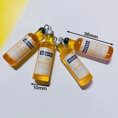 10Pcs Drink Alcohol Wine Bottle Charms for Pendant Jewelry