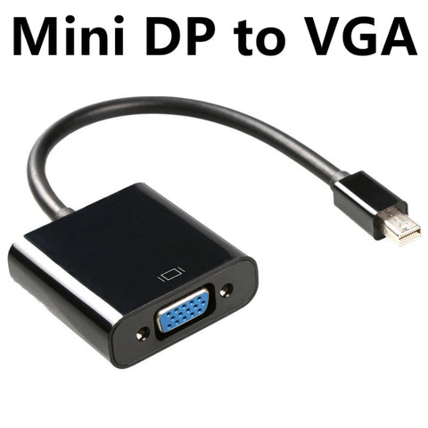 Mini DP to VGA Converter Cable 1080P Thunderbolt Mini DisplayPort Male to VGA Female Adapter For Apple Laptop PC Projector HDTV