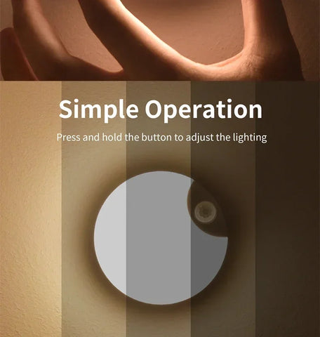 LED Night  Lights Intelligent Human Induction Cabinet Light USB Charging Emergency Automatic Lighting Bedside Home Wardrobe Lamp