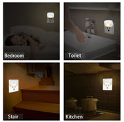 LED Night Light EU Plug In Smart Motion Sensor Light 220V Wall Lamp for Home Aisle WC Hallway Stair Kitchen Bedroom Night Lamp